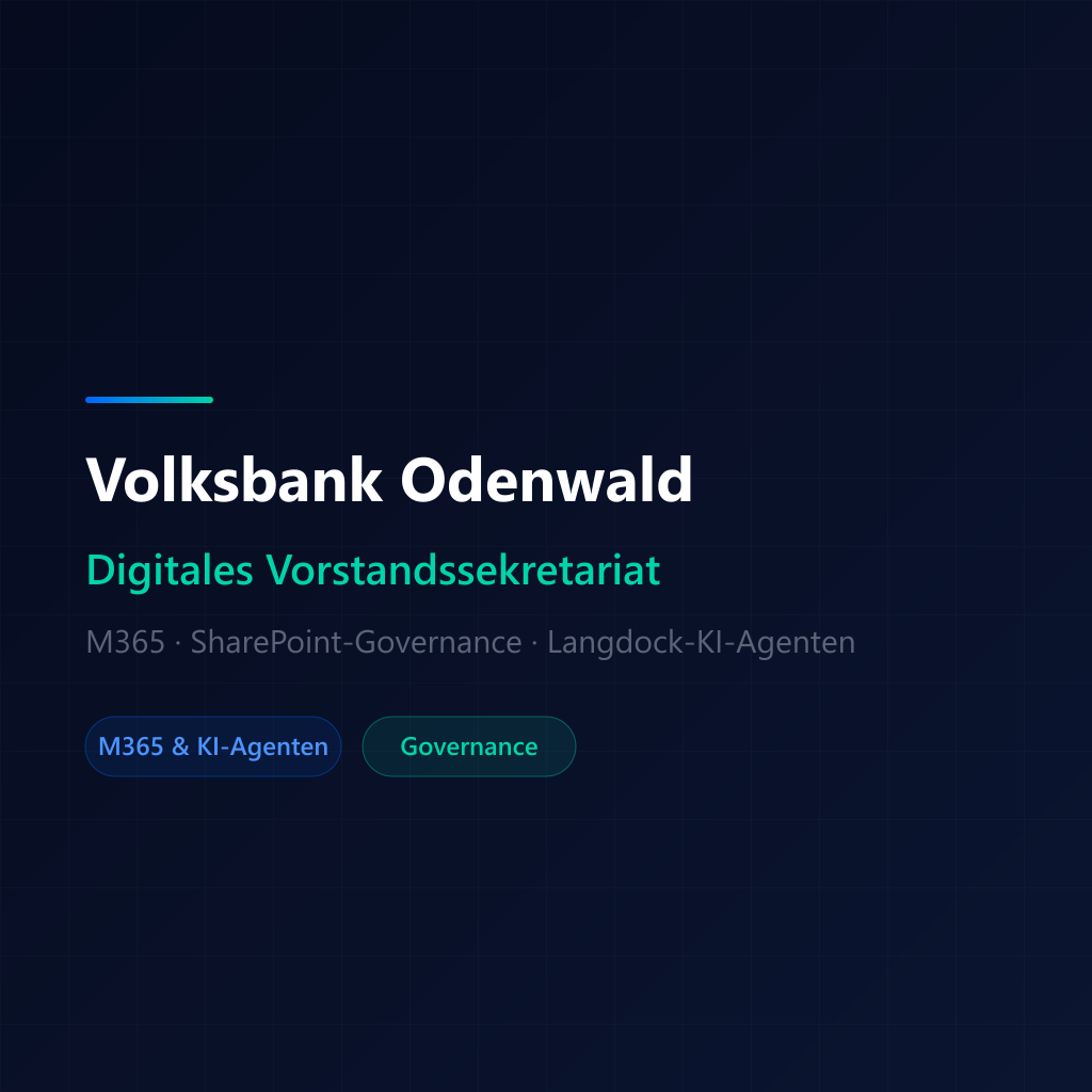Volksbank Odenwald – Digitales Vorstandssekretariat